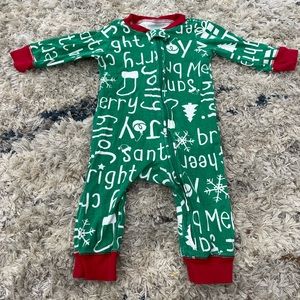 6 month Christmas pajamas